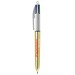 Product thumbnail 4 color bic pen with shine ballpoint pen and neckband 4