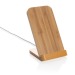 5W induction phone holder in FSC bamboo wholesaler