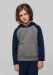 Product thumbnail Two-tone hooded sweatshirt for kids - Proact 0