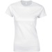 Product thumbnail Women's white Gildan T-shirt  1