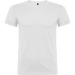 Short-sleeved T-shirt with double-layer round neck with elastane BEAGLE (White, Children's sizes) wholesaler