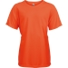 Product thumbnail Children's short-sleeved sports T-shirt - Fluo orange 0