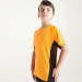 Technical T-shirt combined with two polyester fabrics, short raglan sleeves SHANGHAI (Children's sizes) wholesaler