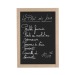 Tableau mural ardoise craie 90x40cm cadre bois naturel wholesaler