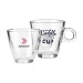 Glass teacup 320 ml, Tea or coffee cup promotional