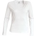 Product thumbnail Women's long-sleeved V-neck T-shirt Kariban  1