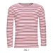 Product thumbnail Men's long-sleeved striped T-shirt - MARINE MEN - 3XL 1
