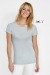 Women's fitted round neck jersey t-shirt - MARTIN WOMEN - White wholesaler