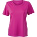 Product thumbnail Women's plain technical T-shirt with short sleeves. 2