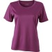 Women's plain technical T-shirt with short sleeves. wholesaler