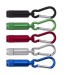 Aluminium torch with carabiner, key ring with tools promotional