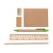 Product thumbnail Padded case (pencil sharpener, eraser, ruler, pen, notebook) in non-woven material 1