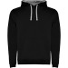URBAN - Sweat-shirt bicolore avec capuche doublée et cordon de serrage contrasté, Sweat à capuche promotional