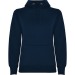 Product thumbnail URBAN WOMAN - Women's close-fitting sweatshirt with contrast lined hood and drawstring and kangaroo pocket 4