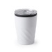 Twisted metal glass, mug and cup with lid promotional