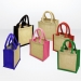 Wells- Jute bag with cotton handles, Durable shopping bag promotional