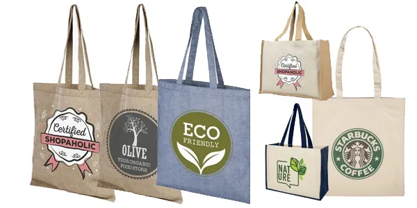 Example of custom shopping bags