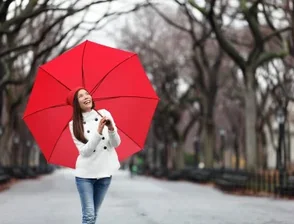 Photo of advertising umbrella