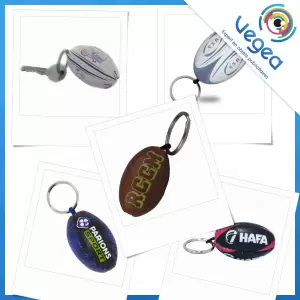 Overview of customized advertising rugby ball key ring products