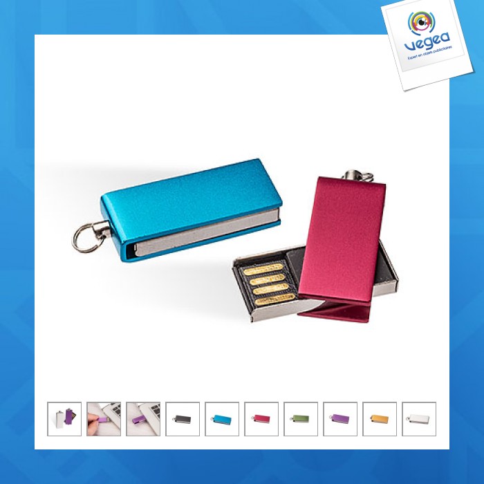Mini clé usb personnalisable rotative en aluminium
