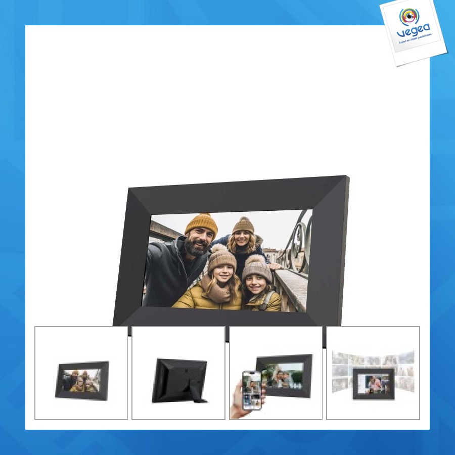 Cadre photo publicitaire numérique de 7 prixton prado s avec wi-fi