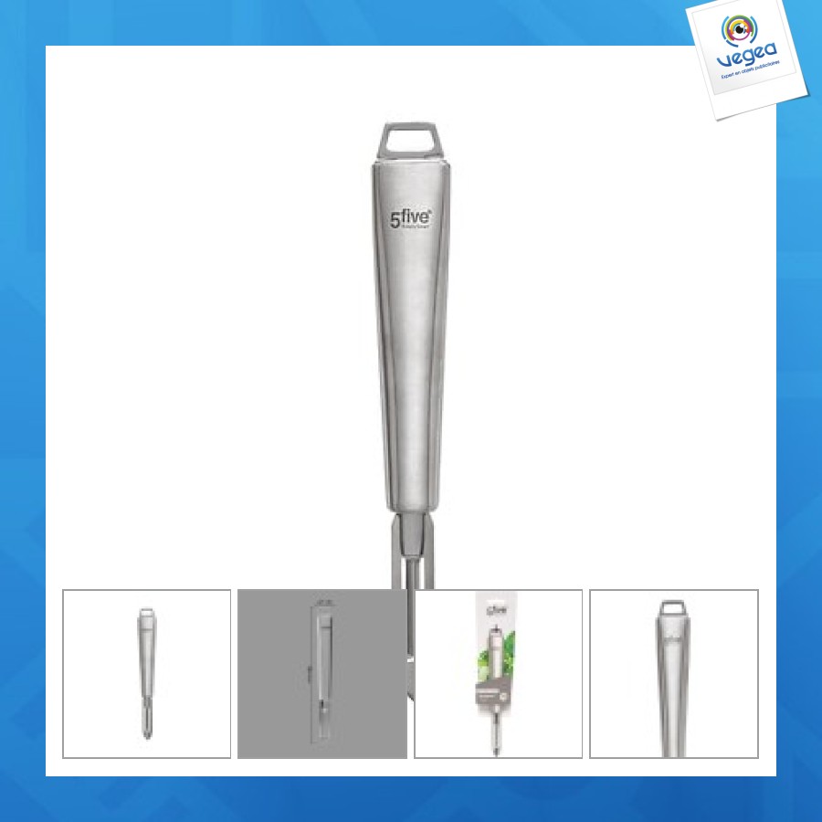 Eplucheur personnalisable econome inox sp, argent