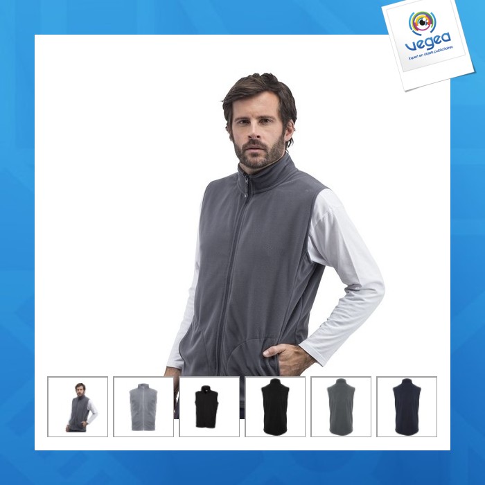 Gilet micropolaire homme
