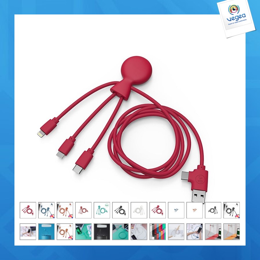 1 m eco-friendly cable with double entry