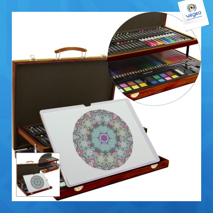 108-piece easel drawing/painting case