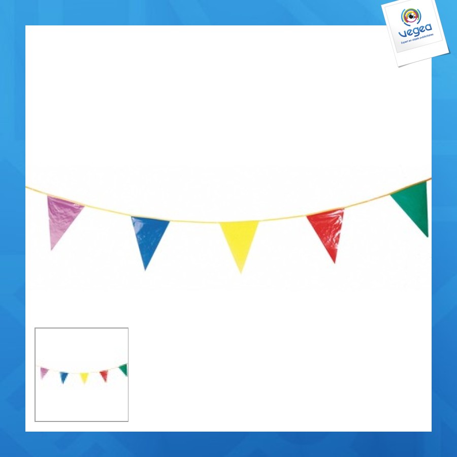 10m multi pennant garland