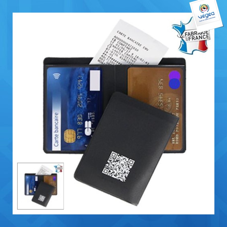 2-card case with invoice pocket
