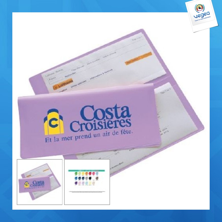 2-panel french-style travel pouch / 2 crystals