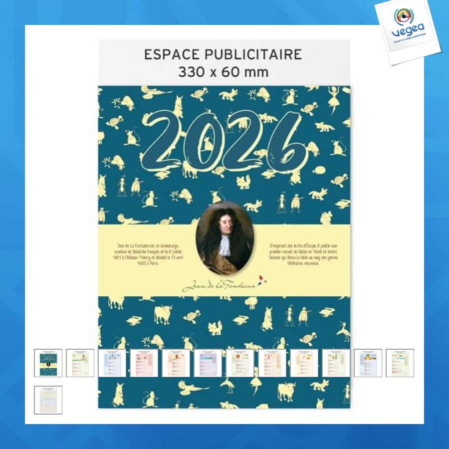 2026 leaf calendar | jean de la fontaine