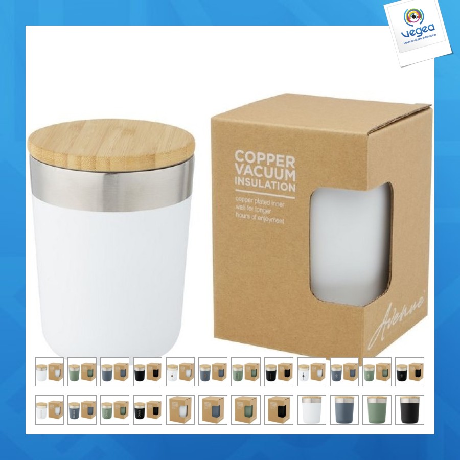 30cl stainless steel vacuum tumbler with bamboo lid