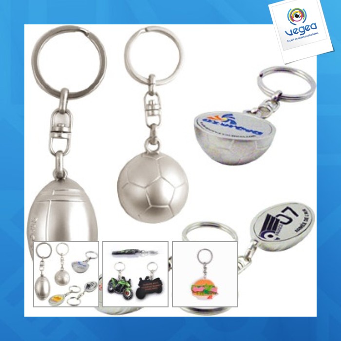 3d soft pvc key ring with flat bottom, 40 x 20 mm