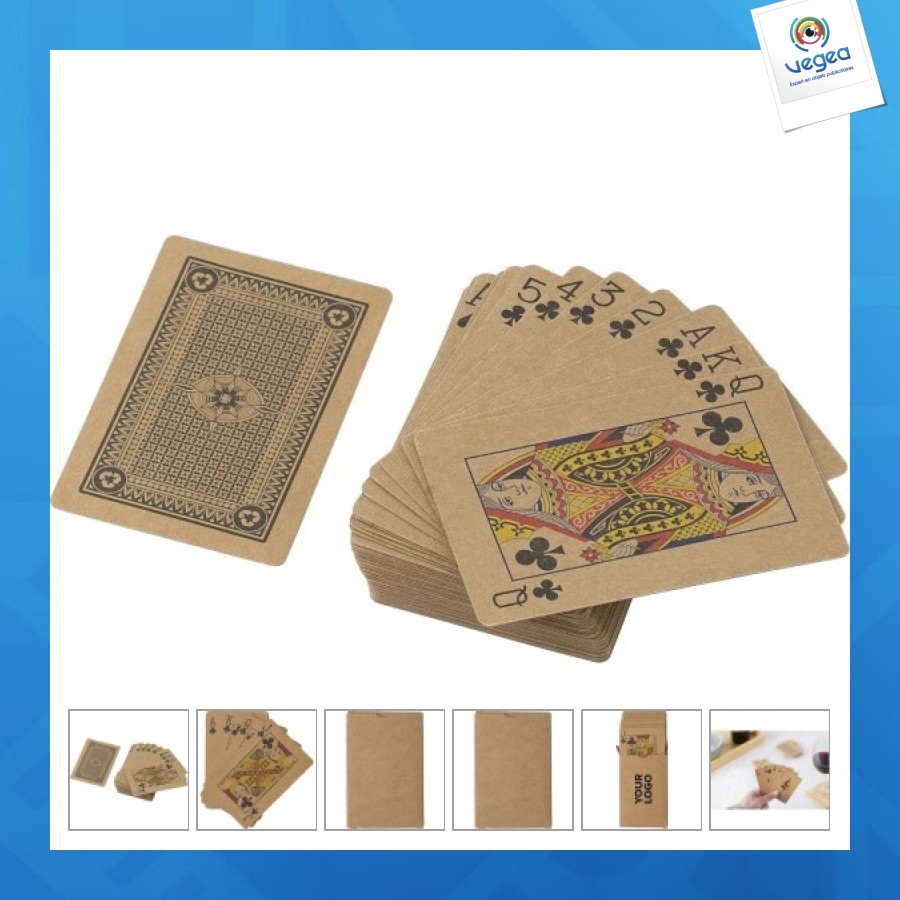 54-card deck of recycled cardboard cards