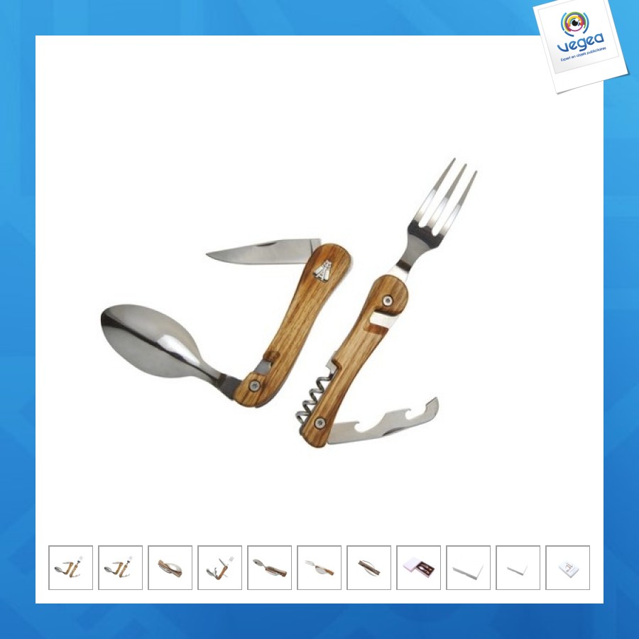 6 function ash magnetic folding cutlery 
