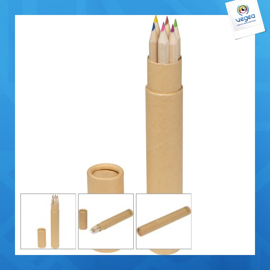 7 longs crayons de couleurs