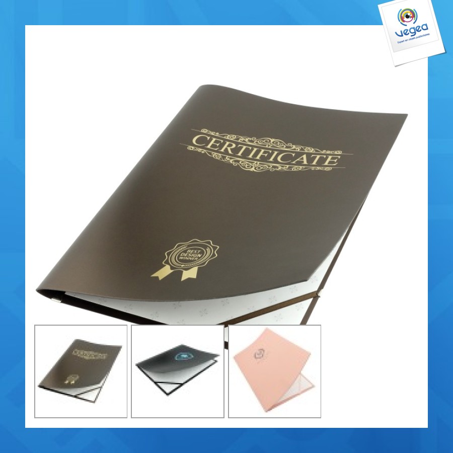 A4 leather diploma cover