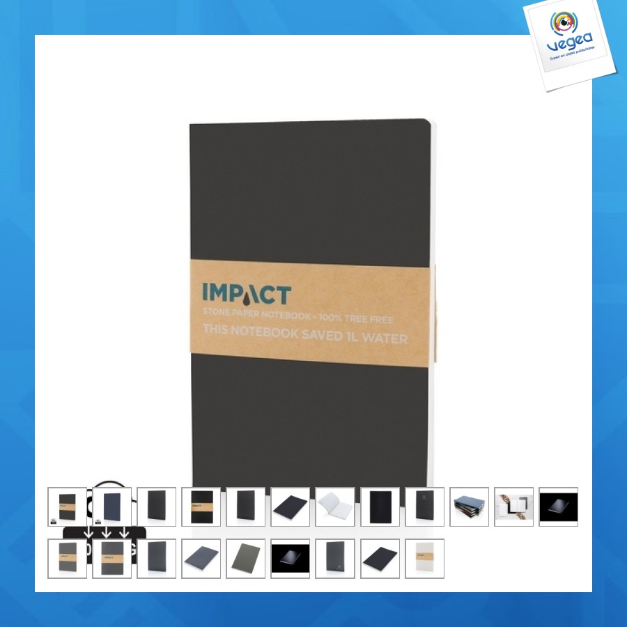 A5 soft cover notebook in imp mineral paper