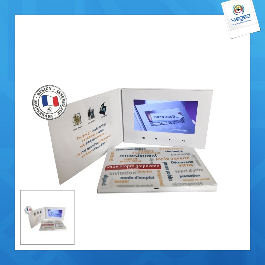 A5 video brochure