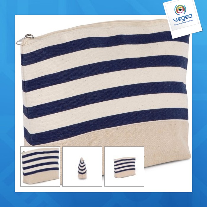 Accessory pouch with sailor print - kimood