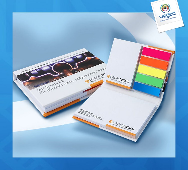 Adhesive repositionable hard cover notepad