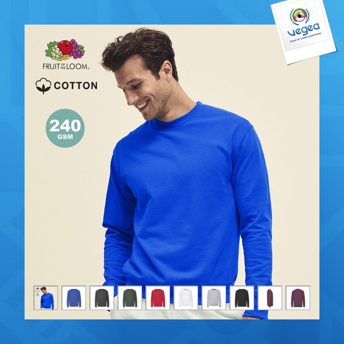 Adult sweatshirt - lightweight set-in