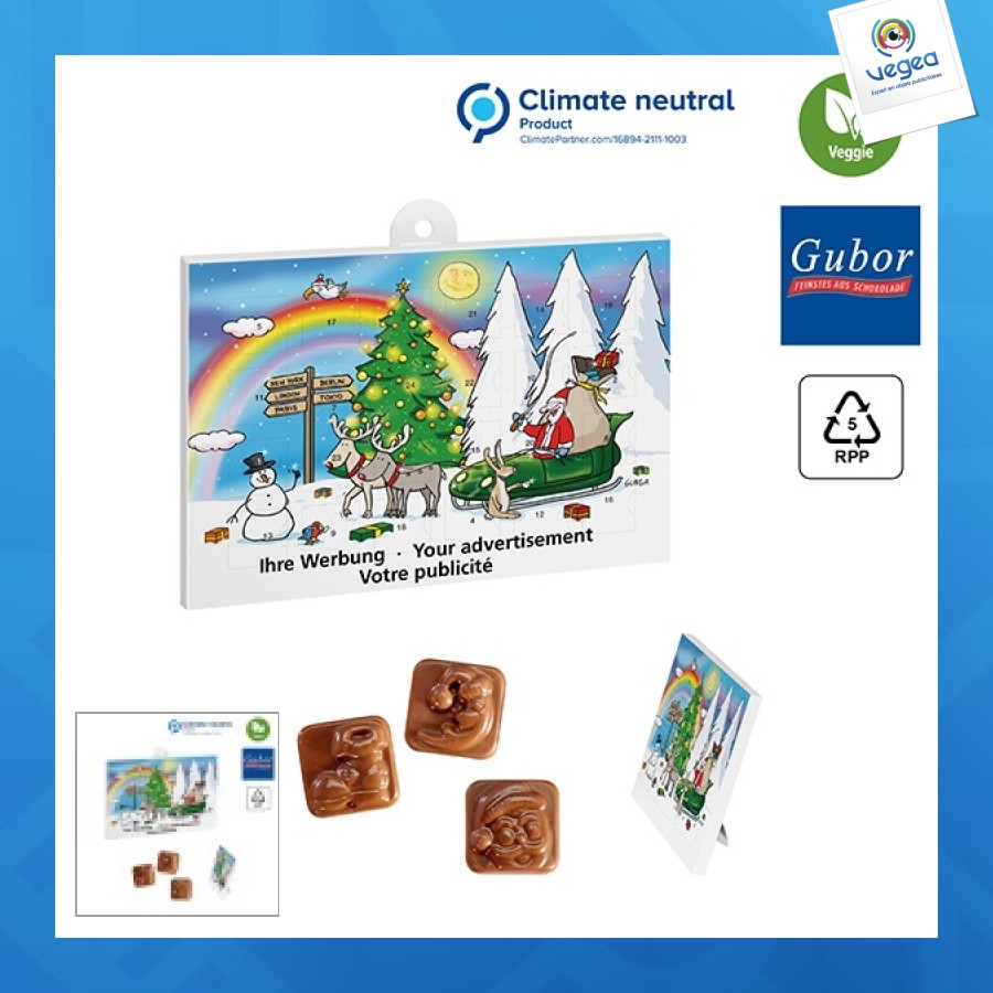 Advent calendar with chocolate for 5