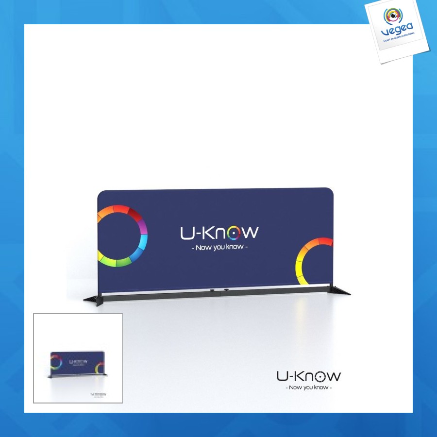 Advertising barrier 2m