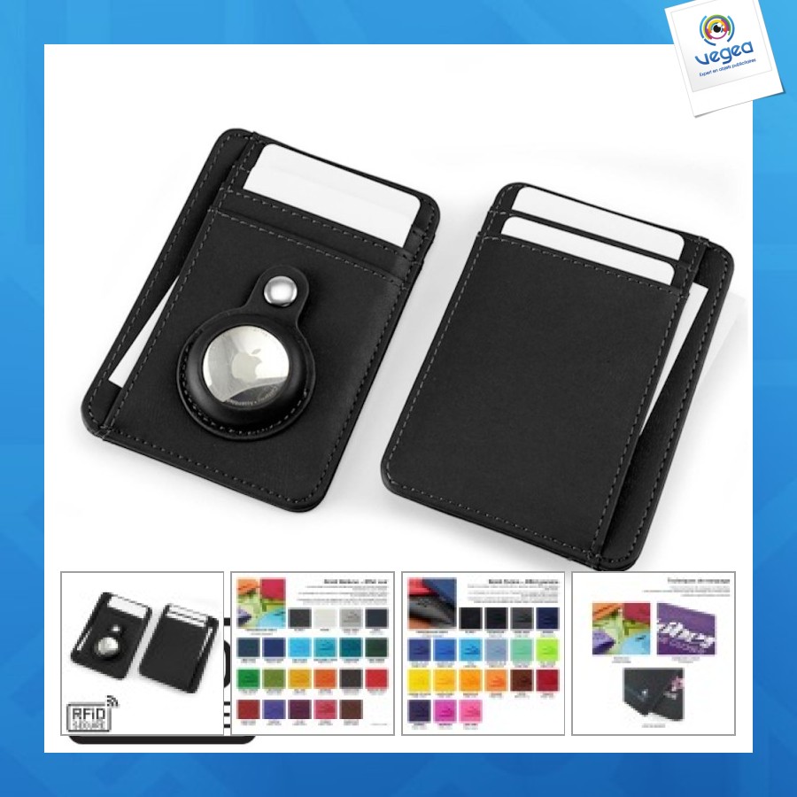 Airtag anti-rfid pu card holder