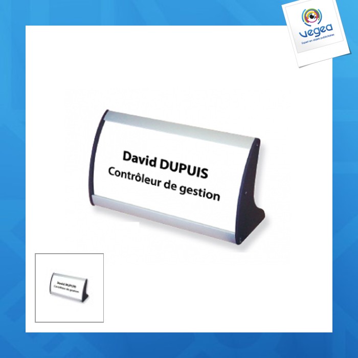 Alu-sign nameplate/visual 105 x 210 mm