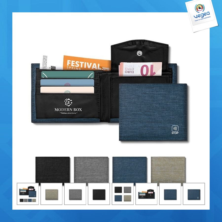 Anti rfid wallet in rpet