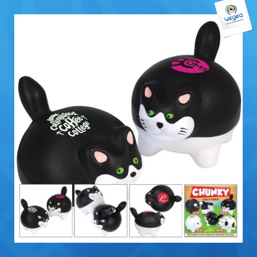 Anti-stress critter cat ball